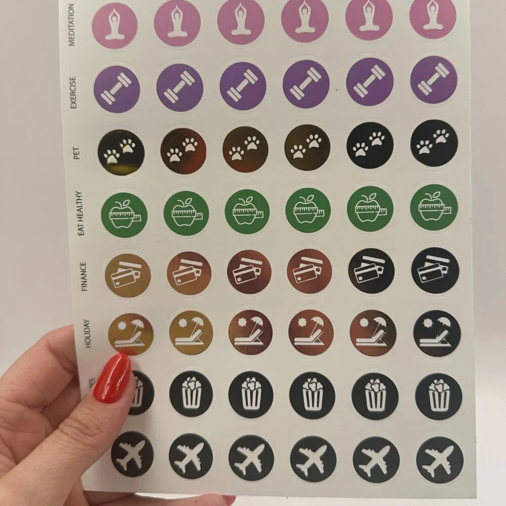 Today Hardcover 2025 Spiral Bound Undated Task Planner Notebook With Stickers